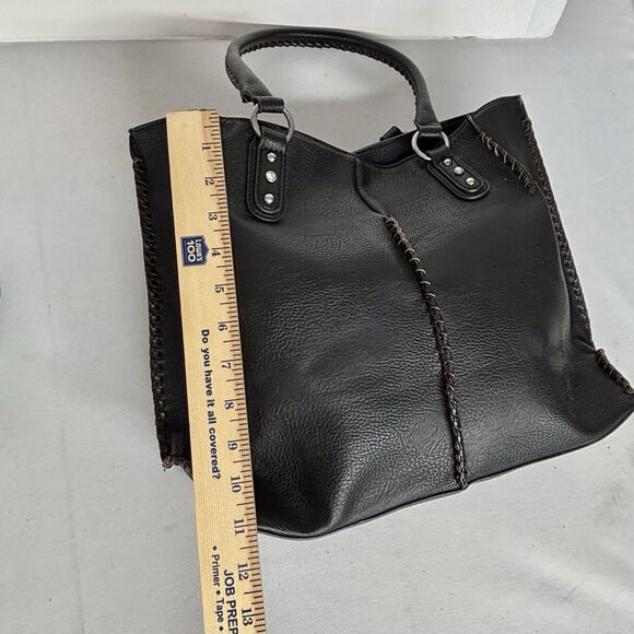 Blazin Roxx Concealed Carry Shoulder Bag Black Faux Leather Western Handbag - Picture 12 of 14